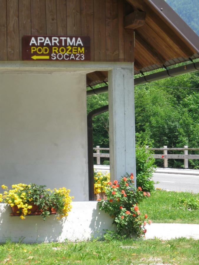 Apartma Pod Rozem Soča Eksteriør bilde